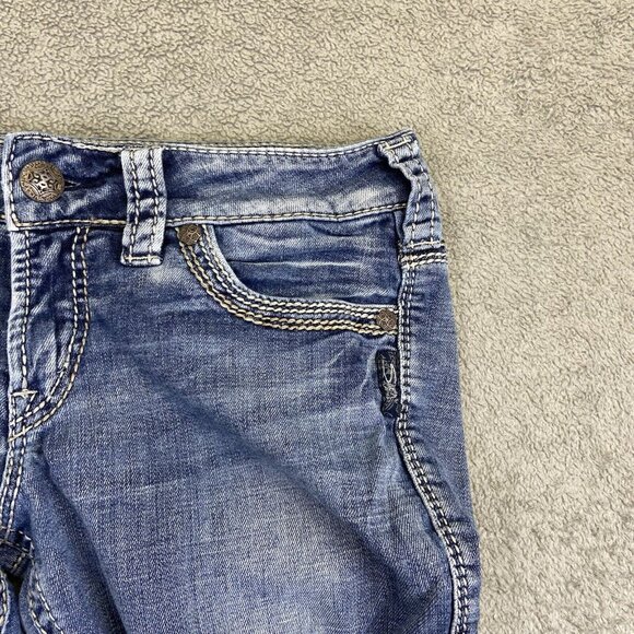 Silver Jeans Womens W30 (Fits 30x25) Suki Blue Straight Leg Denim Y2K Style - Picture 9 of 14